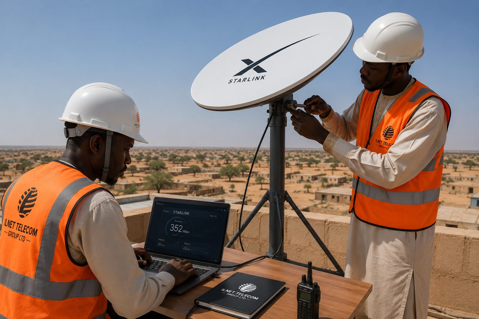 Installation Starlink par ILNET TELECOM